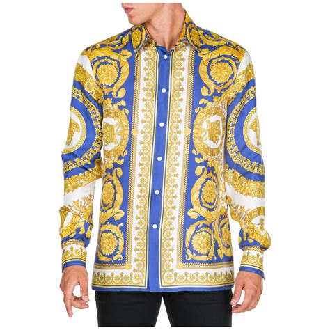 versace shirt mwn|versace long sleeve shirt men.